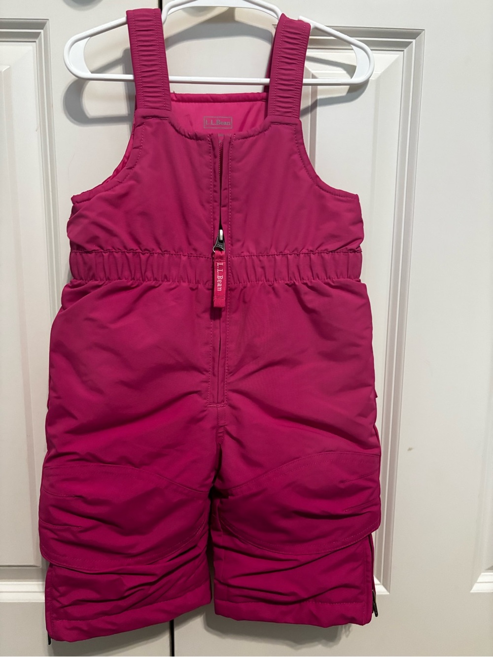 L.L. Bean Baby Insulated Snow Bib, Pink, 6-12 Months